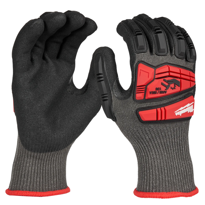 Milwaukee 48-73-8150 Impact Cut Level 5 Nitrile Dipped Gloves, Size S - Edmondson Supply