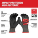 Milwaukee 48-73-8150 Impact Cut Level 5 Nitrile Dipped Gloves, Size S - Edmondson Supply