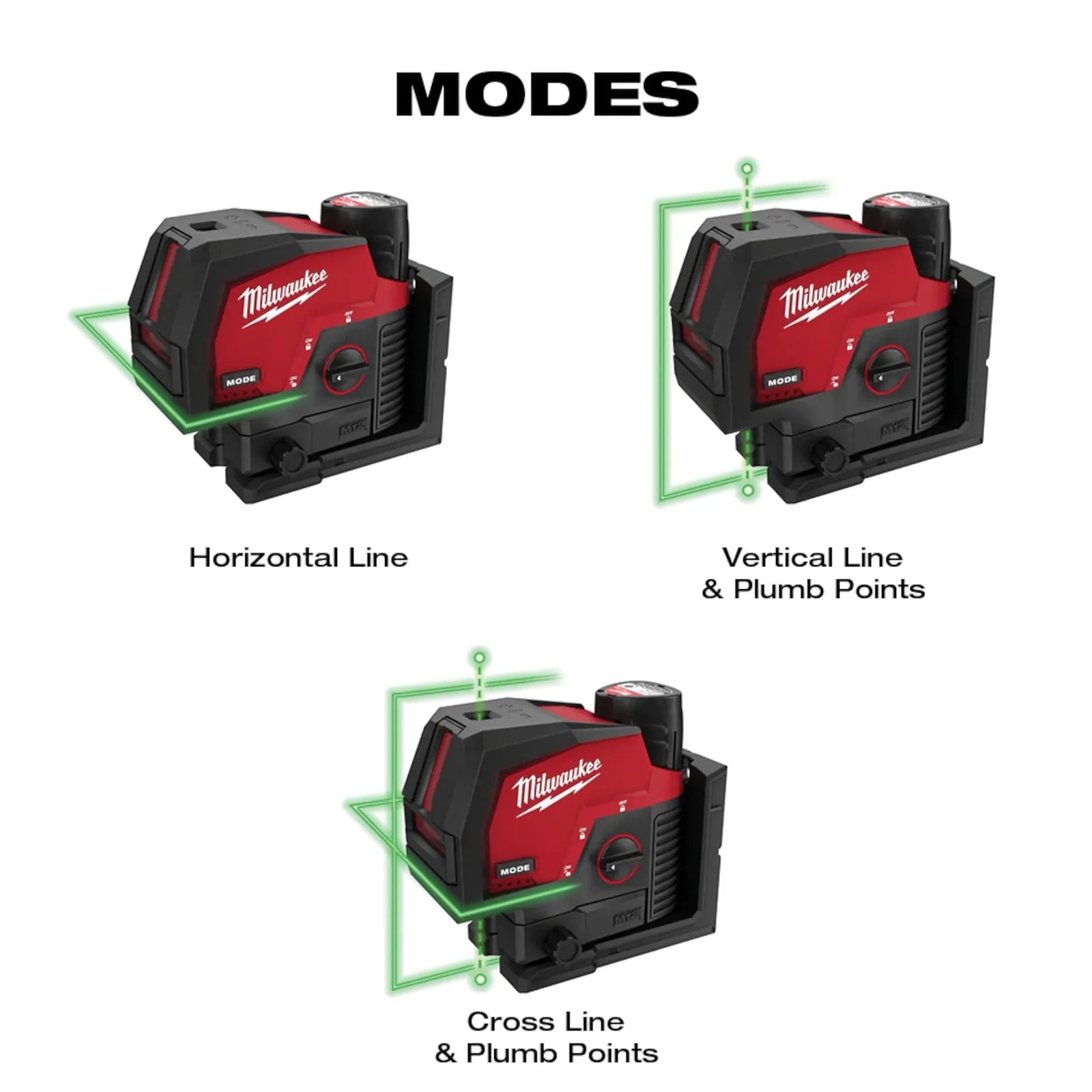 Milwaukee 3622-21 M12™ Green Cross Line & Plumb Points Laser Kit - Edmondson Supply