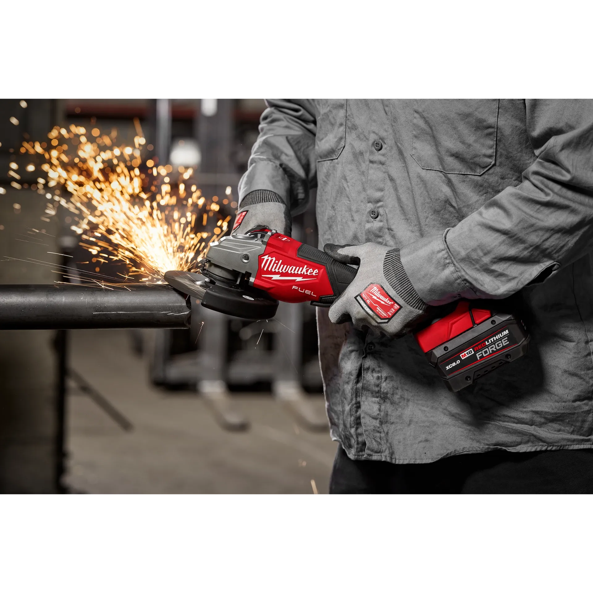 Milwaukee 3670-20 M18 FUEL™ 4-1/2"-6" Braking Grinder, Paddle Switch (Bare Tool) - Edmondson Supply