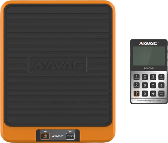 NAVAC NRS3i01 Wireless Refrigerant Scale w. Large Weighing Platform - Edmondson Supply