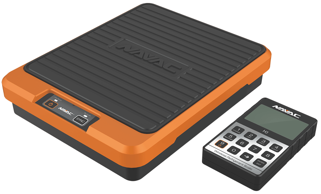 NAVAC NRS3i01 Wireless Refrigerant Scale w. Large Weighing Platform - Edmondson Supply