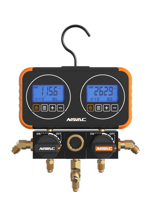 NAVAC N2D72 Flex72 Manifold Gauge w/ Digital Display - Edmondson Supply