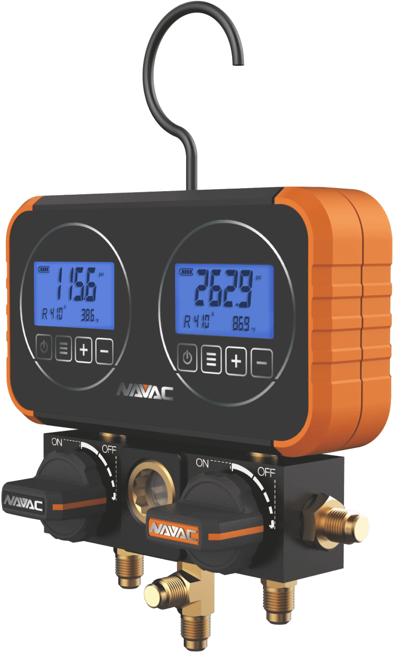 NAVAC N2D72 Flex72 Manifold Gauge w/ Digital Display - Edmondson Supply