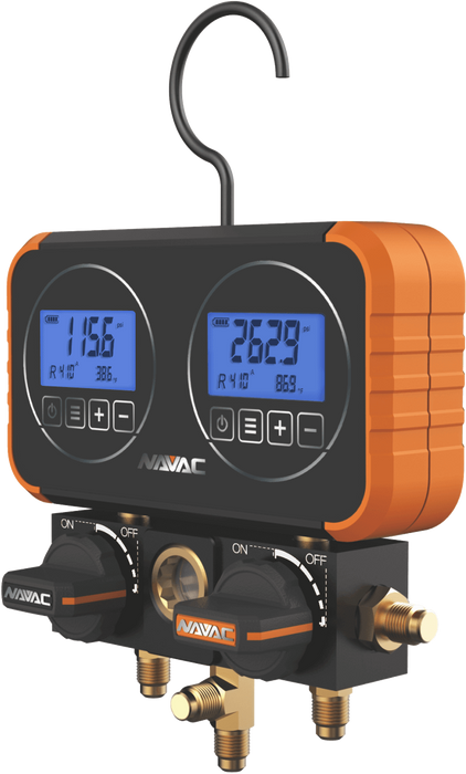 NAVAC N2D72 Flex72 Manifold Gauge w/ Digital Display - Edmondson Supply