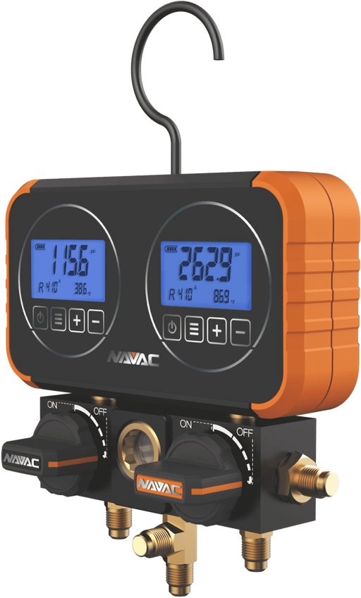 NAVAC N2D72 Flex72 Manifold Gauge w/ Digital Display - Edmondson Supply