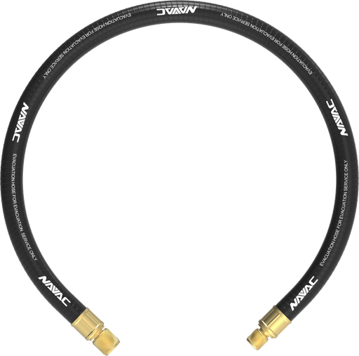 NAVAC NH34AB Big Boy Evacuation Hose - 1/4" - 3/8" Fitting, 3' - Edmondson Supply