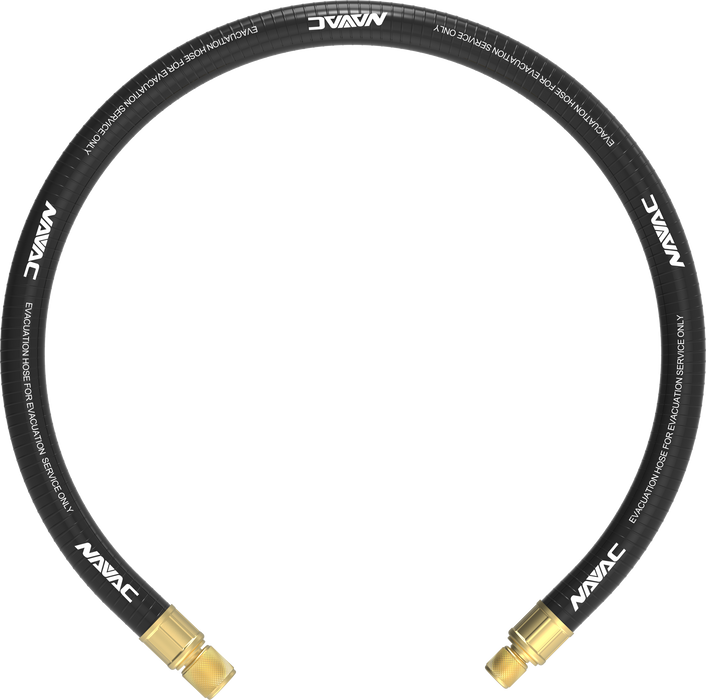 NAVAC NH34AC Big Boy Evacuation Hose - 1/4" - 1/2" Fitting, 3' - Edmondson Supply