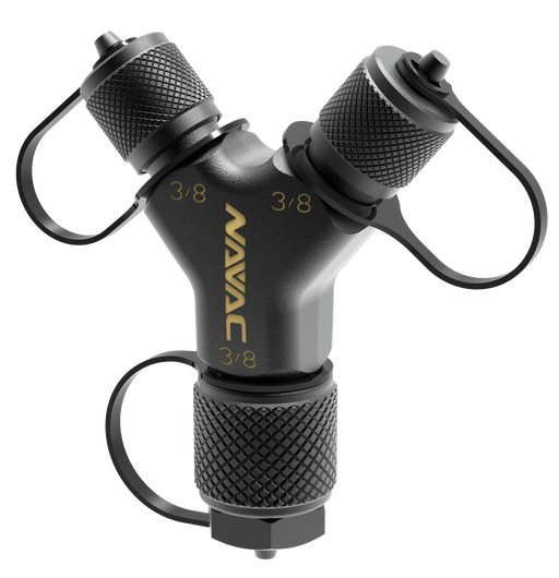 NAVAC F1028 Rapid-Y Connection Fitting 2 x 3/8″ M to 1 x 3/8″ FE - Edmondson Supply