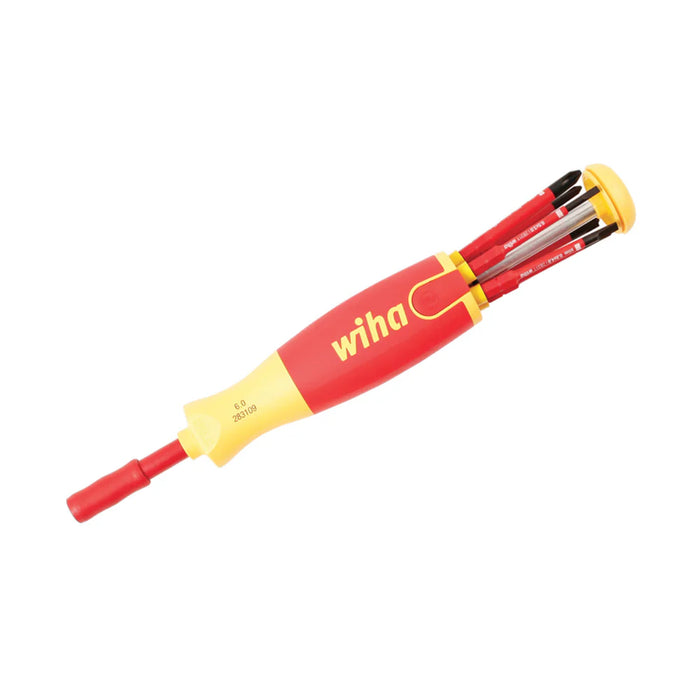 Wiha Tools 28395 7-PIECE INSULATED SLIMLINE ULTRA-DRIVER BLADE SET SLOTTED, PHILLIPS, TERMINAL - Edmondson Supply