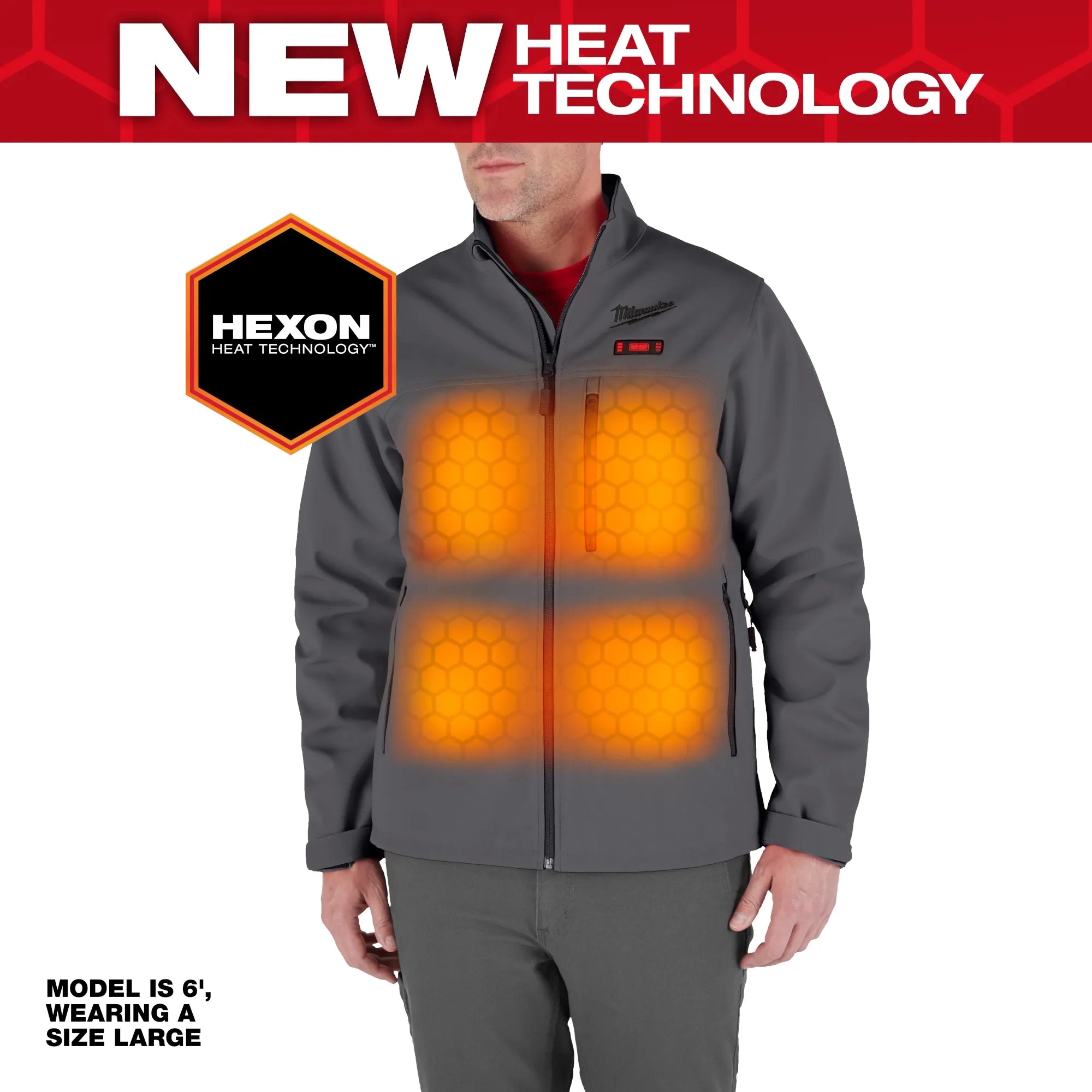 Milwaukee M100G-21XL M12™ Heated TOUGHSHELL™ Jacket Kit (Gray XL) - Edmondson Supply