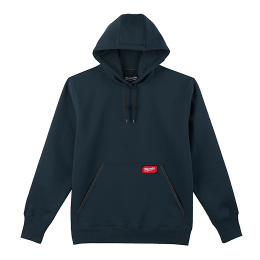 Milwaukee 350BLXL Heavy Duty Pullover Hoodie (Blue, Size XL) - Edmondson Supply