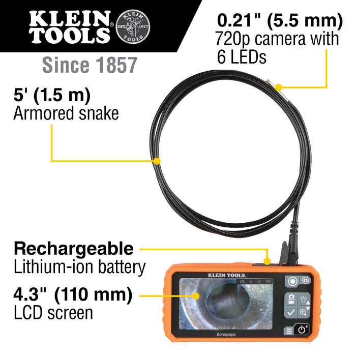 Klein Tools ET18 Plumber's Borescope - Edmondson Supply