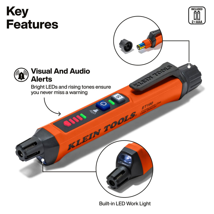 Klein Tools ET190 Compact Combustible Gas Leak Detector - Edmondson Supply