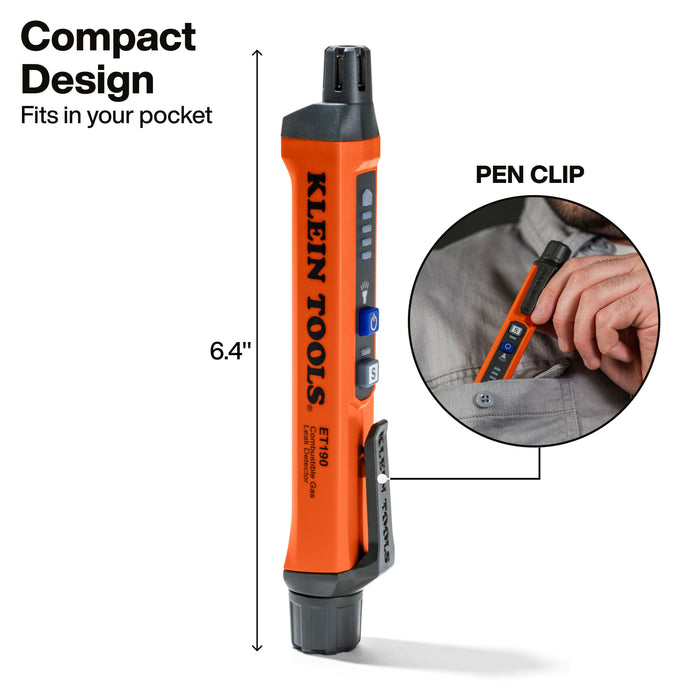 Klein Tools ET190 Compact Combustible Gas Leak Detector - Edmondson Supply