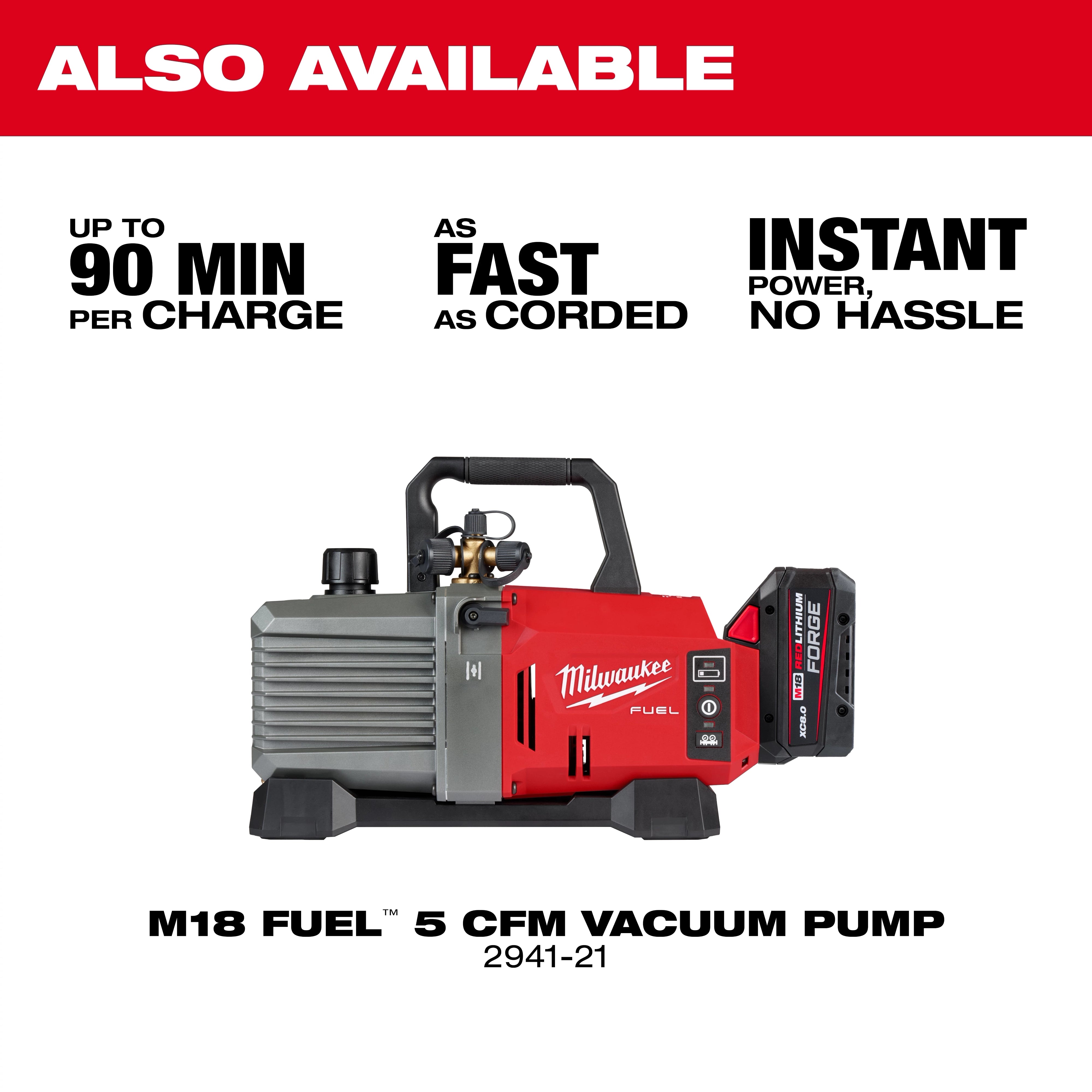Milwaukee 2938-21 M18™ Brushless Refrigerant Recovery Machine - Edmondson Supply