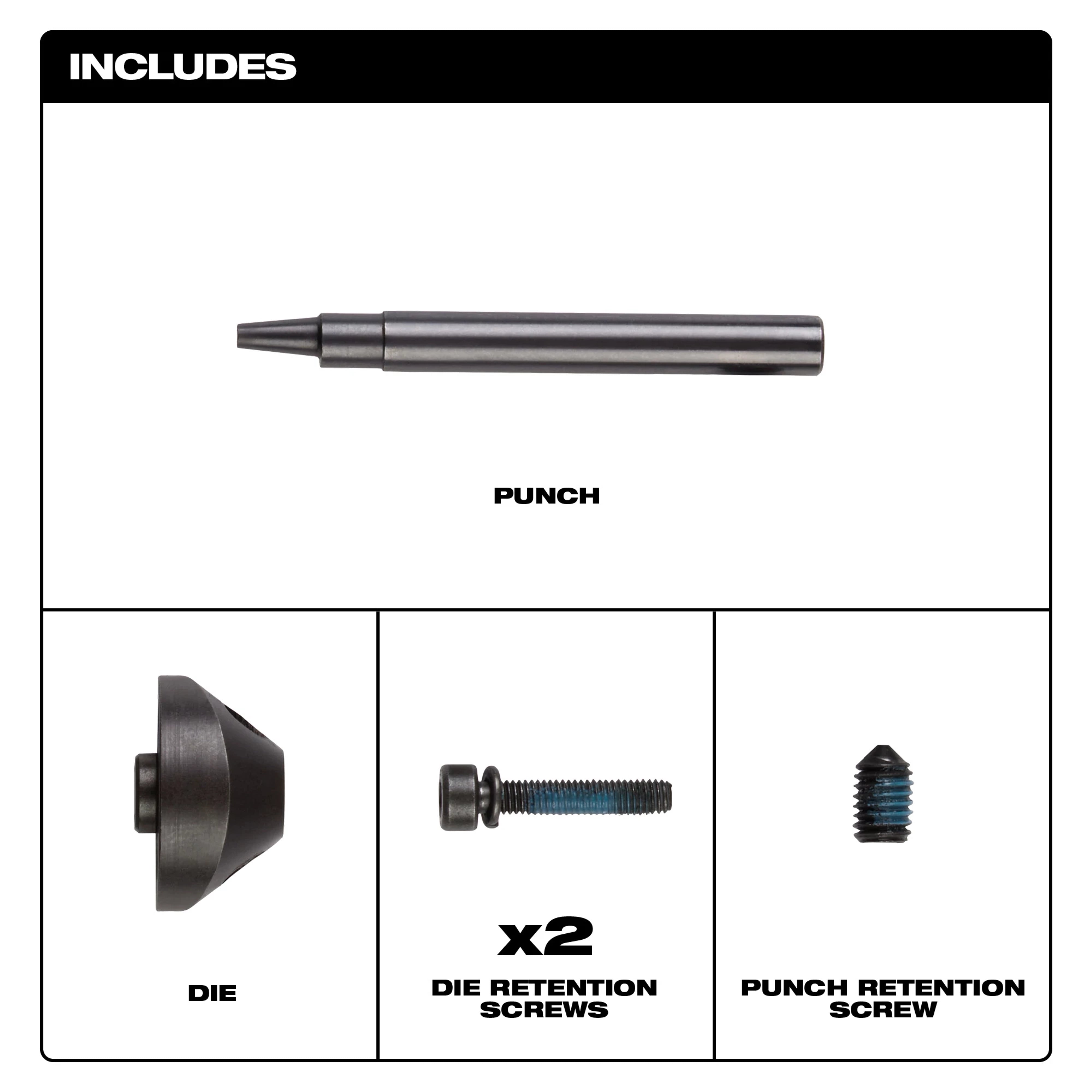 Milwaukee 48-44-0272 M12 FUEL™ 16 Gauge Nibbler Punch & Die Set - Edmondson Supply