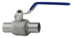 Boshart Stainless Steel PEX Crimp Ball Valve, 600 PSI CWP