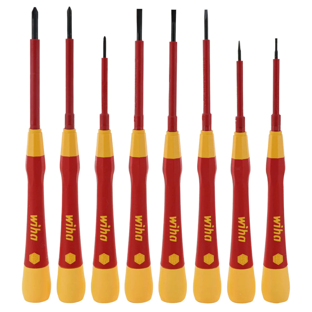 Wiha Tools 32088 8 Piece Insulated PicoFinish Precision Screwdriver Set - Edmondson Supply