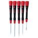 Wiha Tools 26195 5 Piece PicoFinish Slotted and Phillips Precision Screwdriver Set - Edmondson Supply