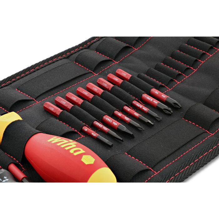 Wiha Tools 28789 11-Piece Insulated TorqueVario-S (10-50 In/lbs) and SlimLine Blade Set - Edmondson Supply