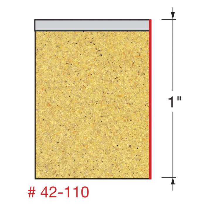 Freud 42-110 1/2" Bearing Flush Trim Bit (Carbide Height: 1", Shank Dia. 1/2") - Edmondson Supply