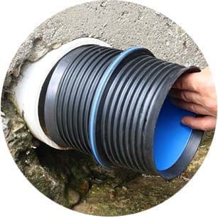 Fernco IC44P Icon Internal Pushfit Coupling, 4" Straight Connection - Edmondson Supply