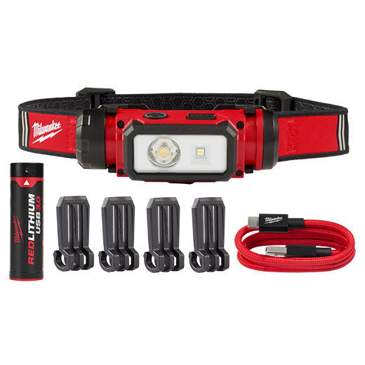 Edmondson Supply | Milwaukee 2163-21 REDLITHIUM™ USB Hard Hat Headlamp