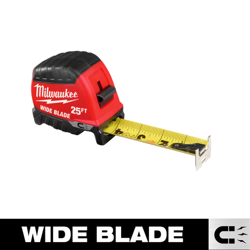 Milwaukee 48-22-1225M Wide Blade Magnetic Tape Measure - Edmondson Supply