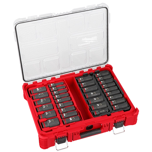 Milwaukee 49-66-6806 SHOCKWAVE Impact Duty™ Socket 1/2” Dr 31PC PACKOUT Set - Edmondson Supply