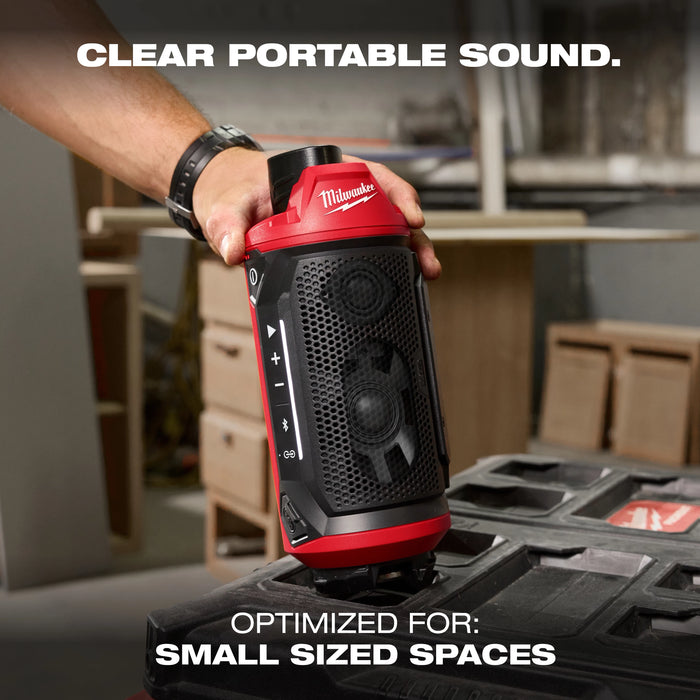 Milwaukee 2955-20 M12™ Bluetooth® Jobsite Speaker w/ PACKOUT™ Compatibility - Edmondson Supply