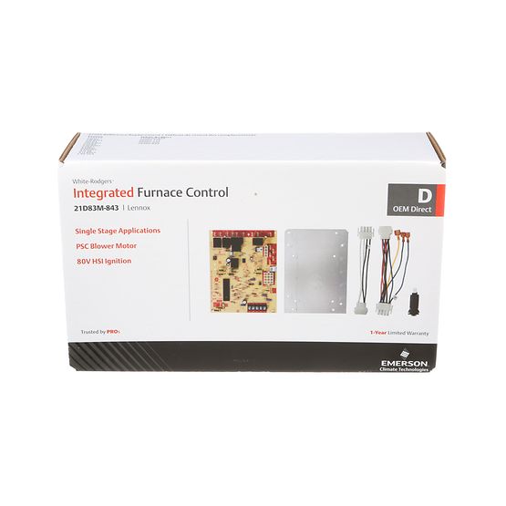 White-Rodgers 21D83M-843 Integrated Furnace Control Board, Direct OEM Replacement - Edmondson Supply