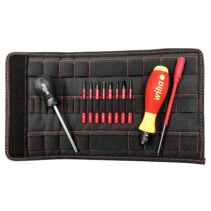 Wiha Tools 28789 11-Piece Insulated TorqueVario-S (10-50 In/lbs) and SlimLine Blade Set - Edmondson Supply