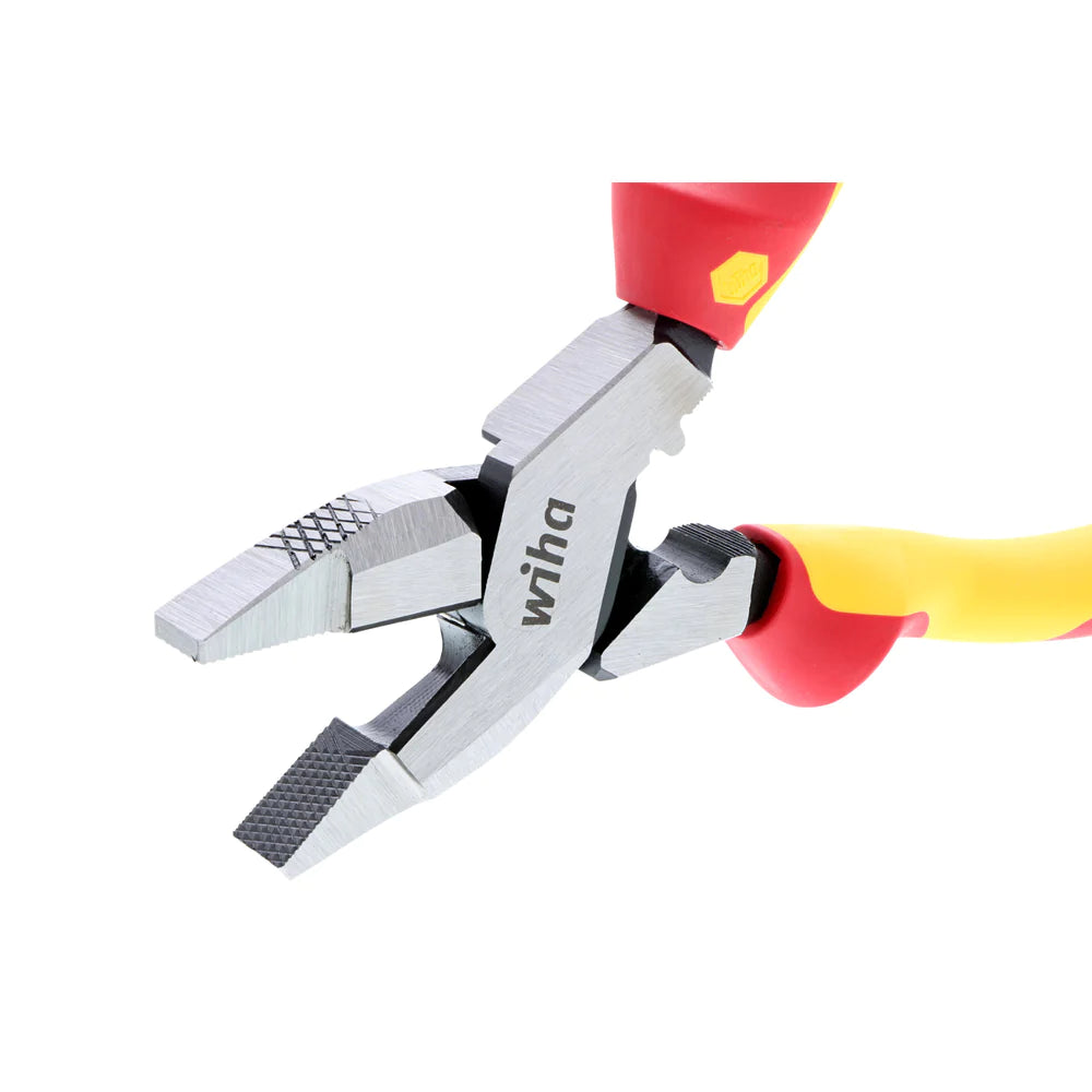 Wiha Tools 32948  Insulated Industrial NE Style Lineman’s Pliers with Crimpers 9.5" - Edmondson Supply