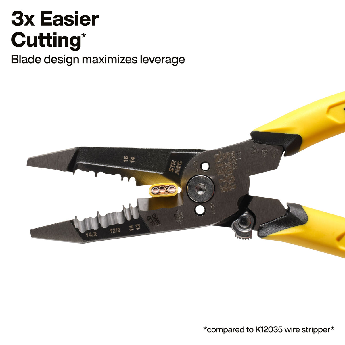 Klein Tools K12045 Slim-Forged Dual NM Cable Stripper/Cutter - Edmondson Supply