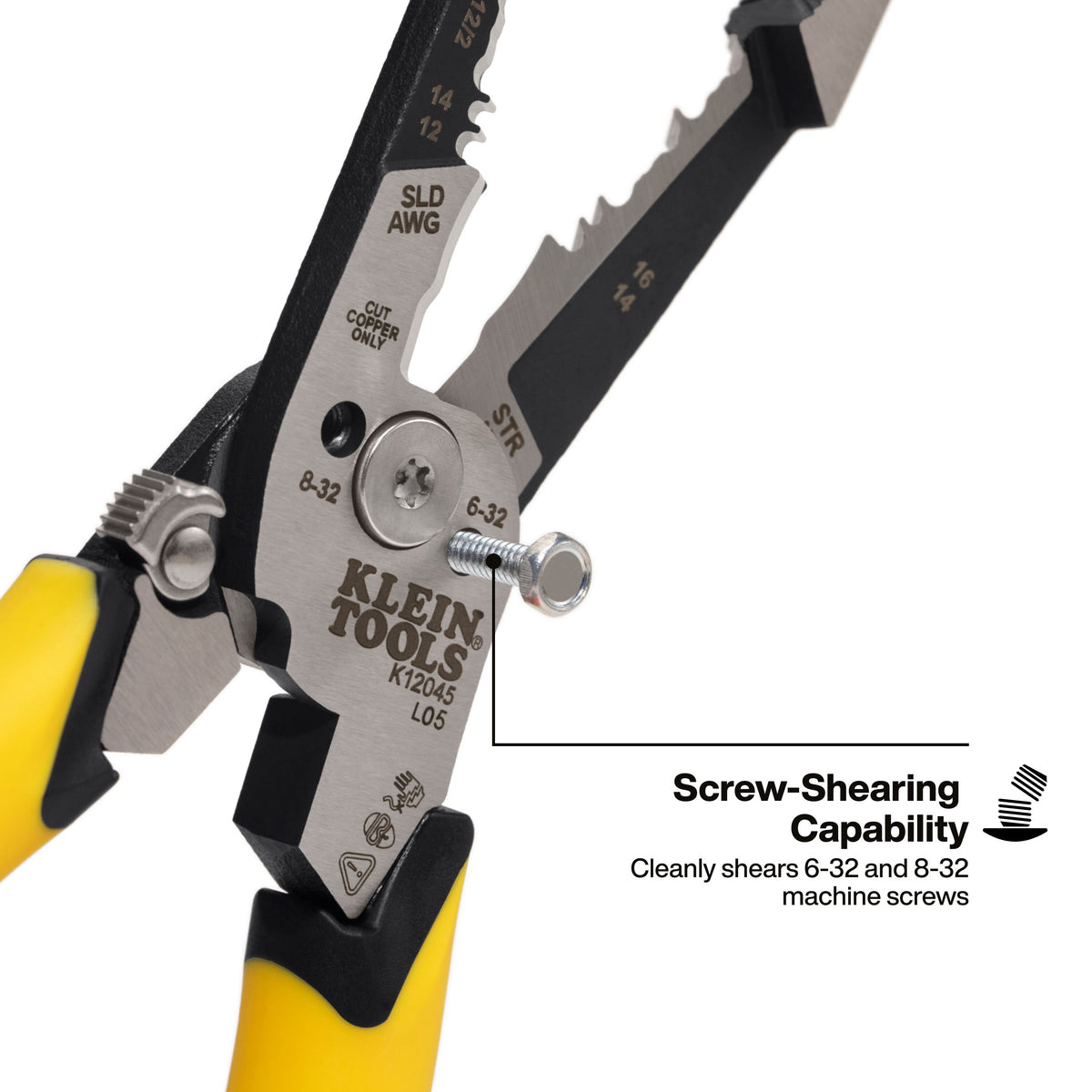 Klein Tools K12045 Slim-Forged Dual NM Cable Stripper/Cutter - Edmondson Supply