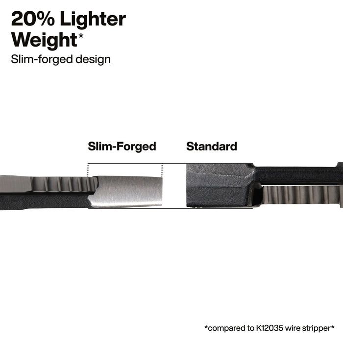 Klein Tools K12075 Slim-Forged Wire Stripper / Cutter - Edmondson Supply