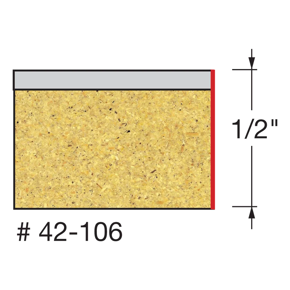 Freud 42-106 1/2" Bearing Flush Trim Bit (Carbide Height: 1/2") - Edmondson Supply