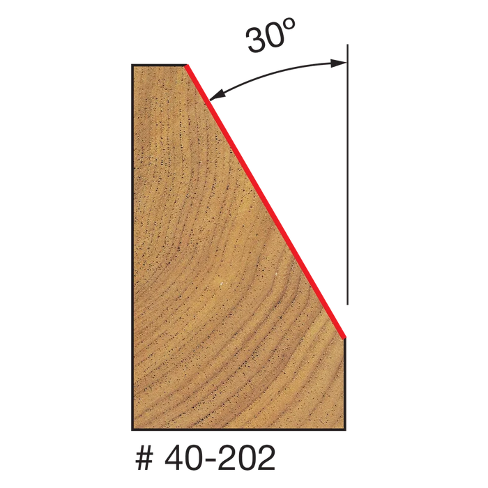 Freud 40-202 1‑11/32" Chamfer Bit (Overall Length: 2-1/4") - Edmondson Supply