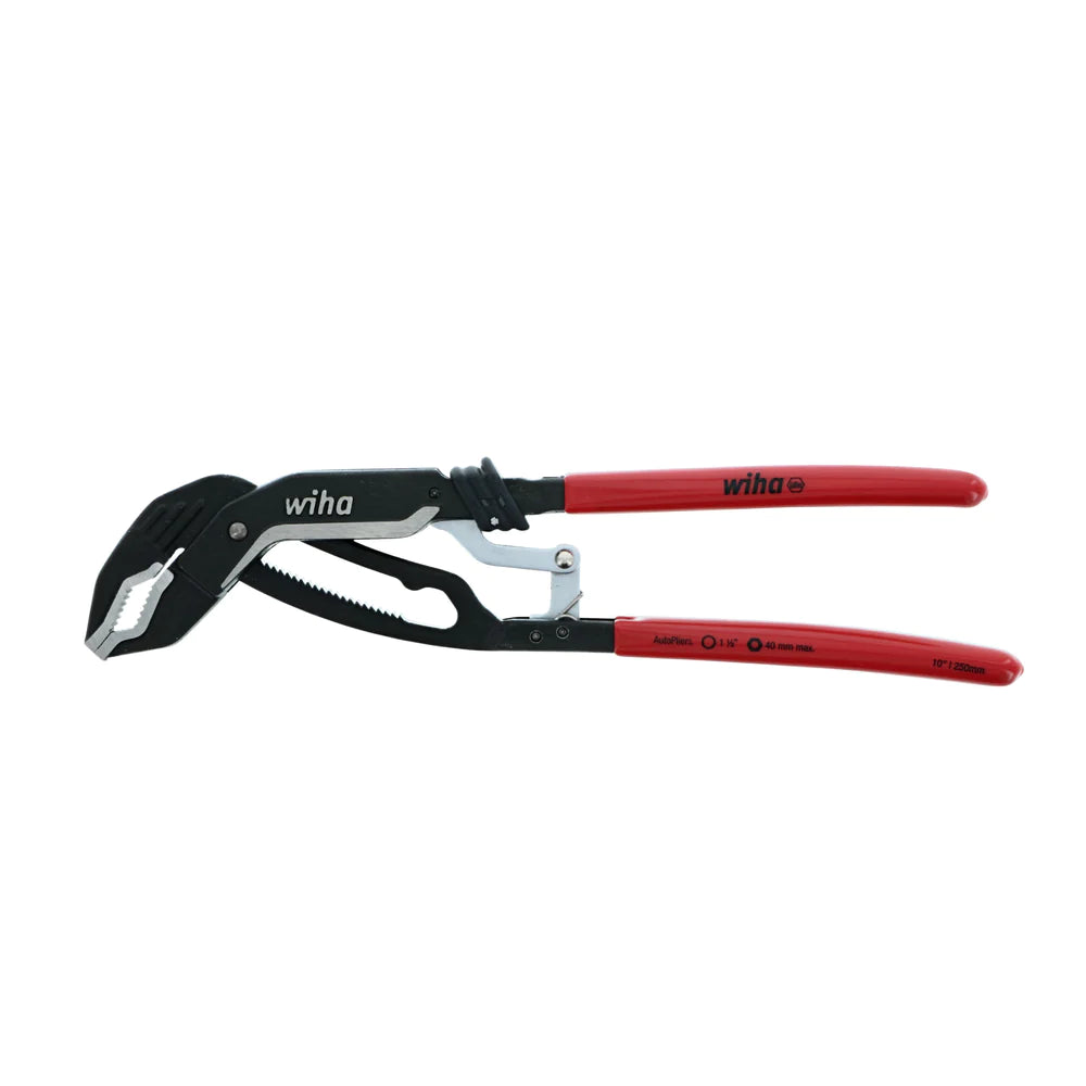 Wiha Tools 32637 10" Classic Auto Grip V-Jaw Tongue and Groove Pliers - Edmondson Supply