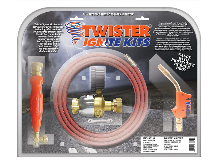 Uniweld KT2A8 TWISTER®2 self-igniting Torch Kit - Edmondson Supply