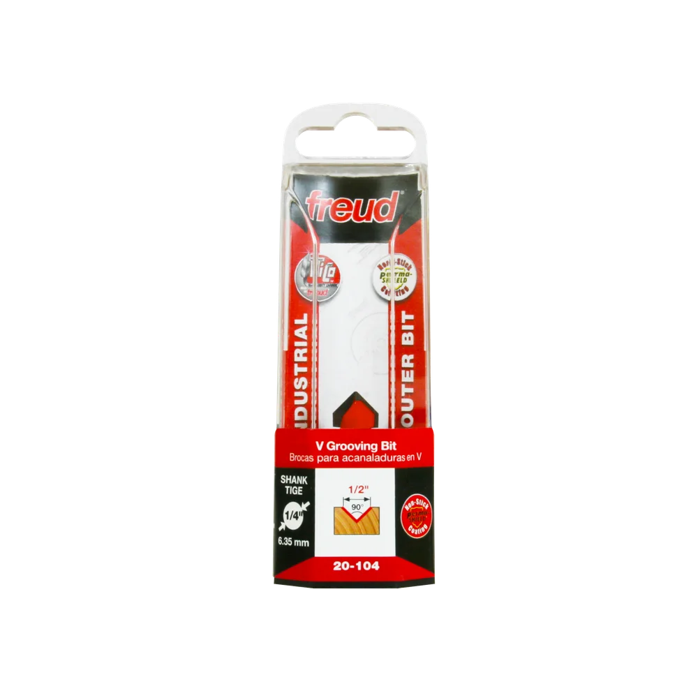 Freud 20-104 1/2" 90° V Grooving Bit - Edmondson Supply