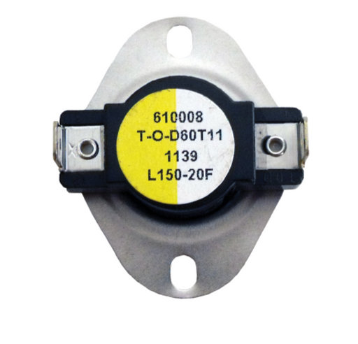 Supco L150 L-Series Snap-Action SPST Limit Control Thermostat, 60T11 STYLE 610008 - Edmondson Supply