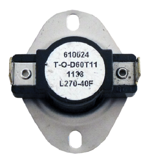 Supco L270 L-Series Snap-Action SPST Limit Control Thermostat, L270-40F