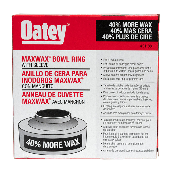 Oatey® 31188 MaxWax® Wax Bowl Rings