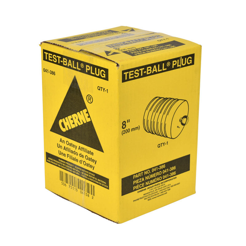 Cherne® 041386 8" Test-Ball® Plug, Single-Size Underground - Edmondson Supply