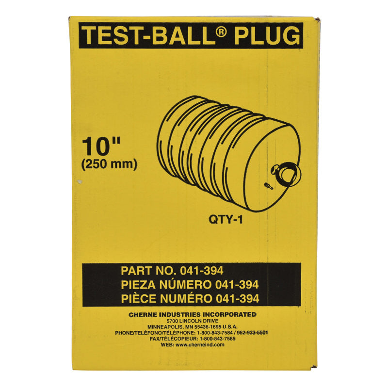 Cherne® 041394 10" Test-Ball® Plug, Single-Size Underground - Edmondson Supply