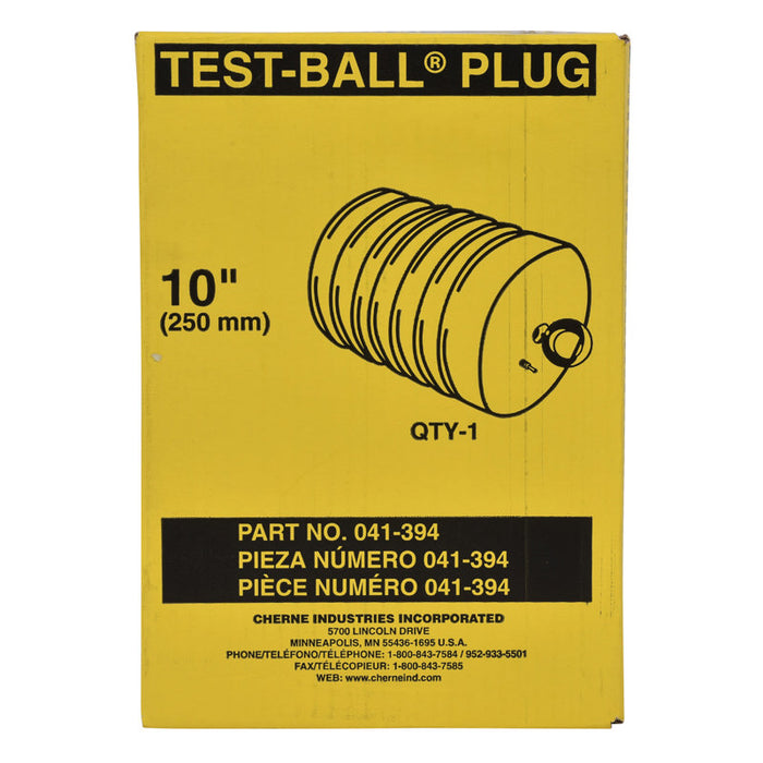 Cherne® 041394 10" Test-Ball® Plug, Single-Size Underground
