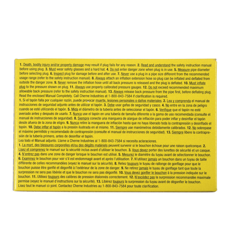 Cherne® 270040 4 IN. TEST-BALL® PLUG, Single-size - Edmondson Supply