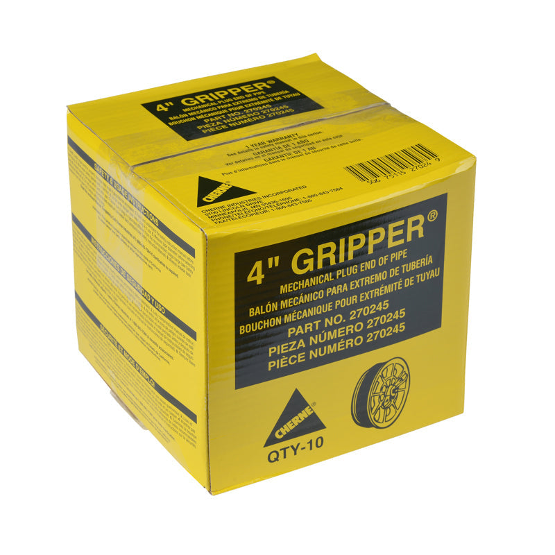 Cherne® 270245 4 IN. INSIDE-OF-PIPE GRIPPER® PLUG - Edmondson Supply